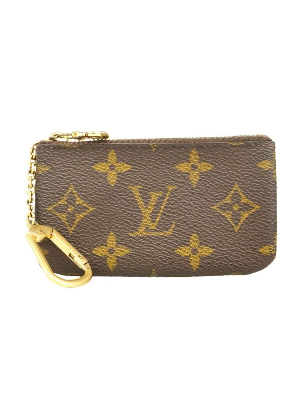 Louis Vuitton Coin Purse Monogram Pochette Cles Brown